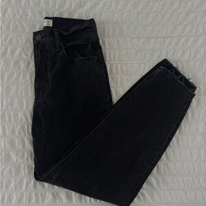 Abercrombie & Fitch 80s Mom Jean - Black wash, 0/25